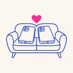 📱 Two Phones, One Couch