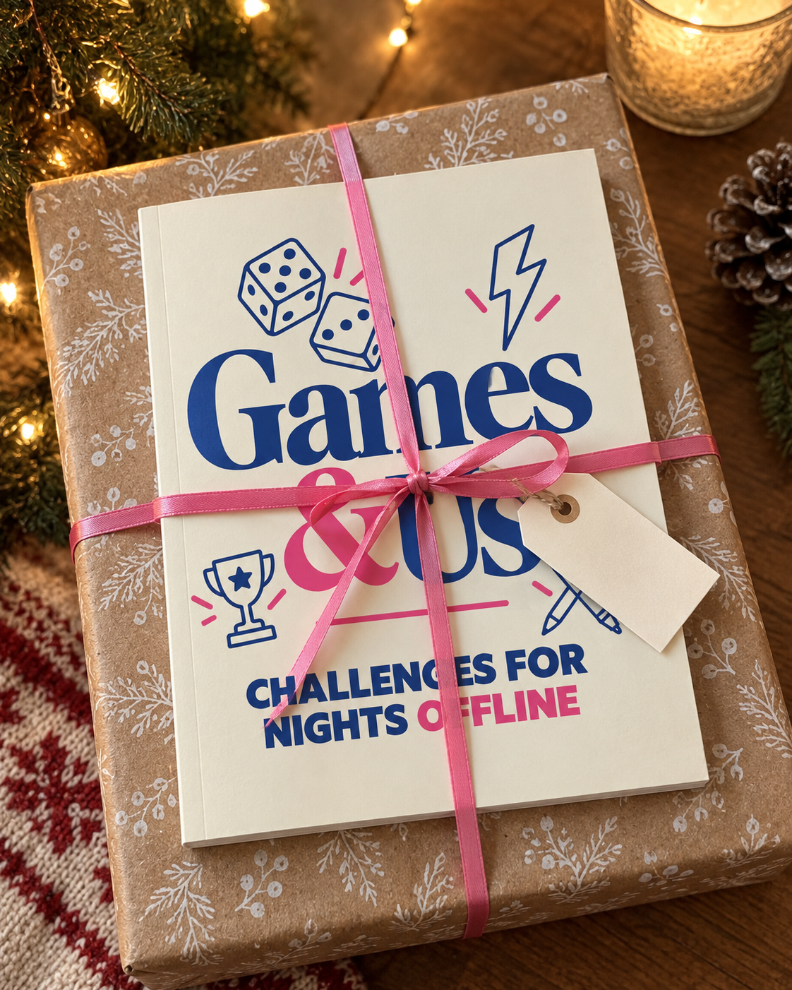 Gift-ready, tied with a ribbon