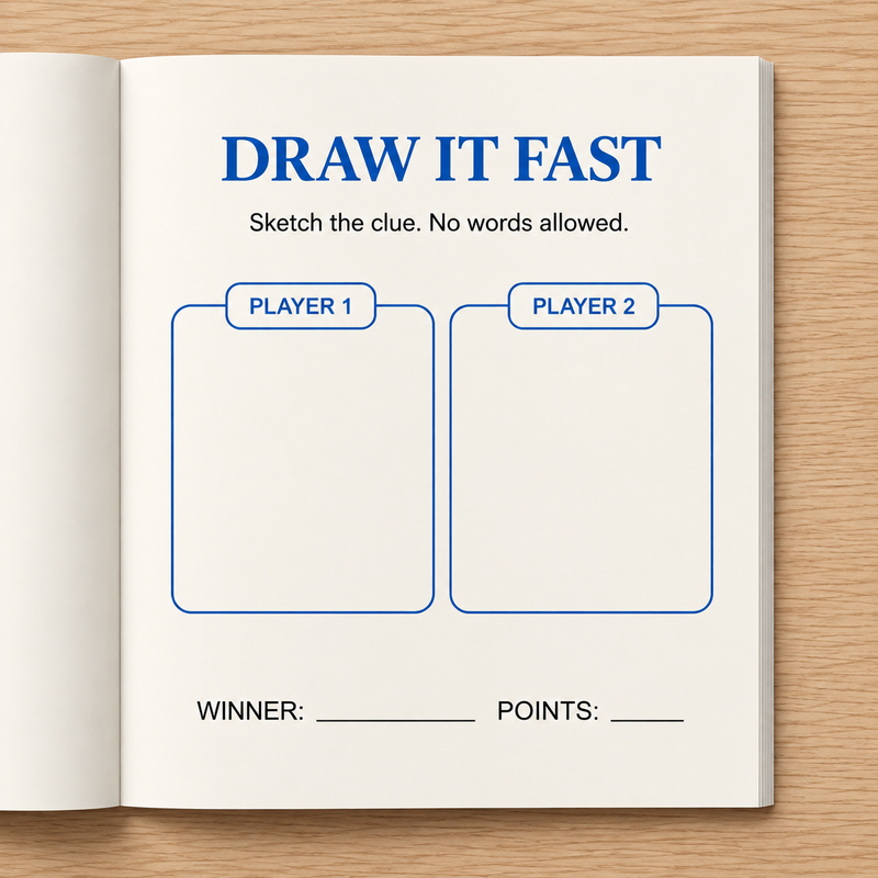 Draw It Fast — a page from the book